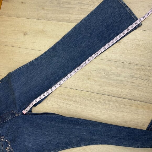 Harley Davidson Women's Boot Cut Rhinestone Jeans Sz 6​​​​ - Picture 9 of 10
